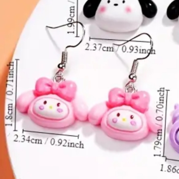 NWT My Melody Earrings #3 - Picture 2 of 2